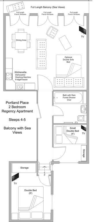 Portland Place Apartment Brighton Ngoại thất bức ảnh